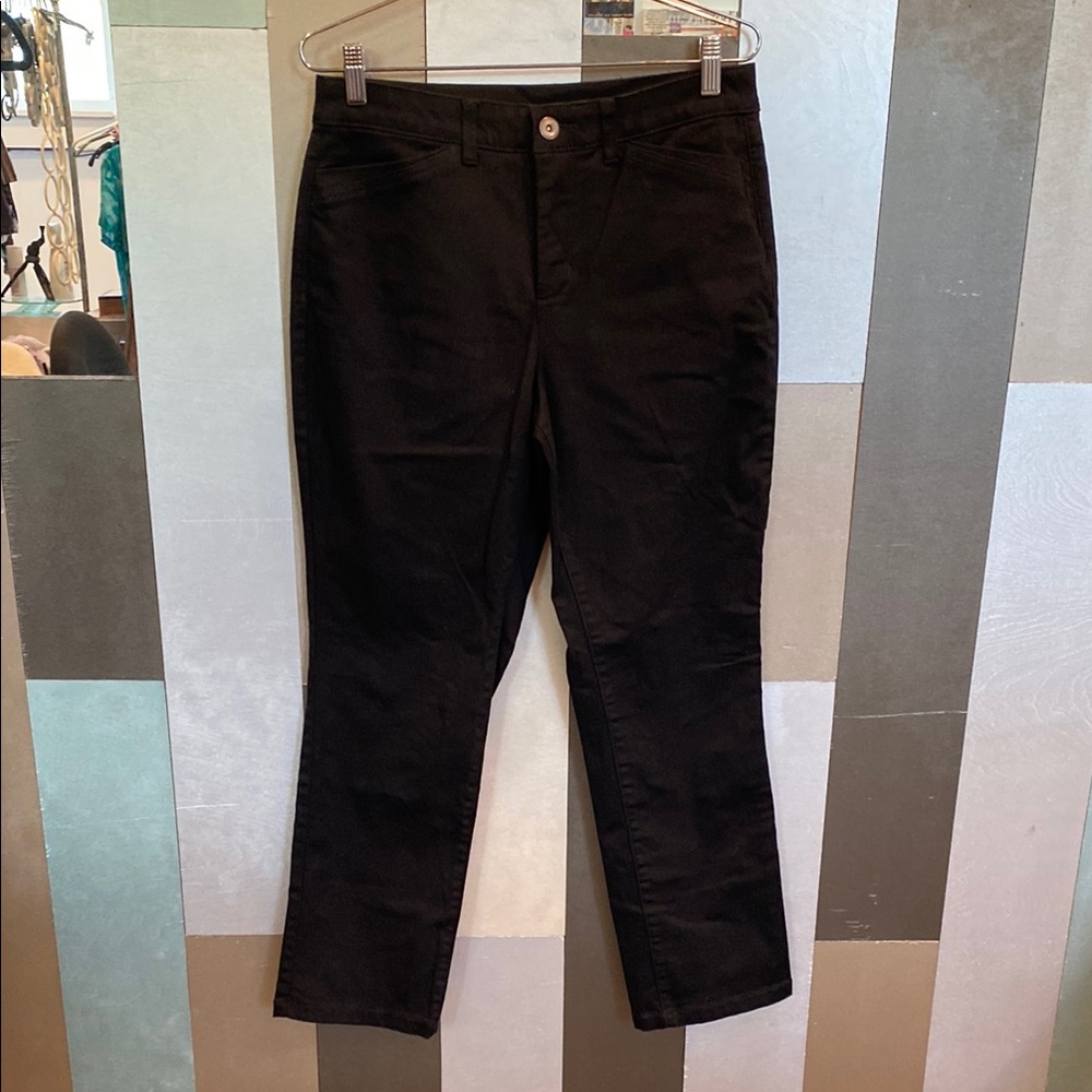 NWOT Christopher & Banks Classic Black Women's Pants Straight Leg Style